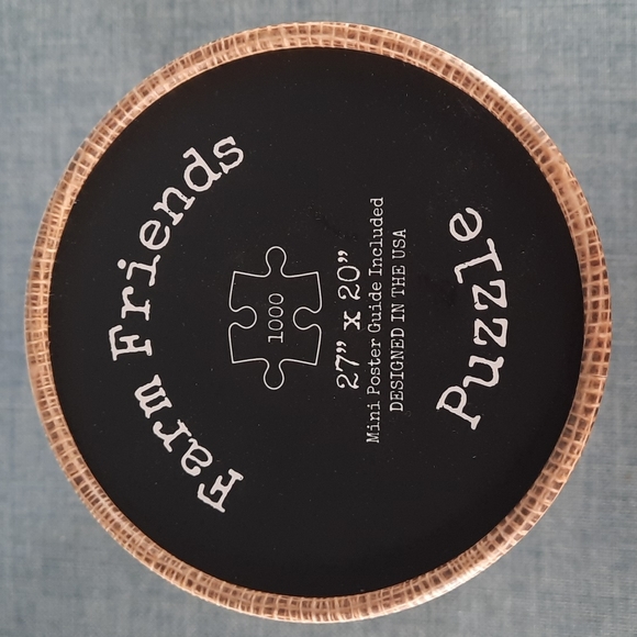 Puzzle Cow Sheep Donkey Goat Winter Friends 1000 Piece Jigsaw Farm Friends Gift - Picture 5 of 5